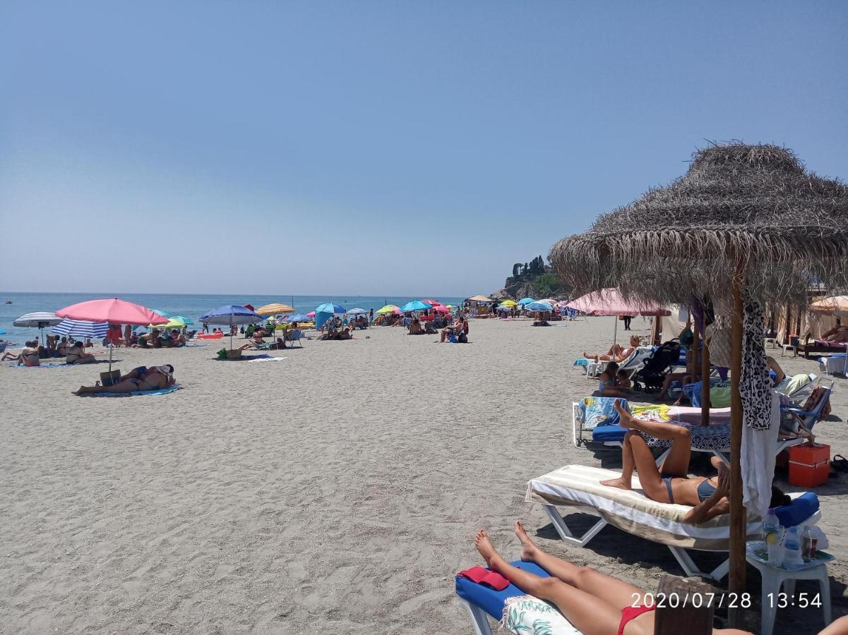 Nerja 1ª Linea De Playa De Burriana , Terraza Grande Al Mar Apartment ภายนอก รูปภาพ
